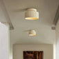 Ribbed Resin Ceiling Light in Beige