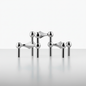 Sculptural Stainless Steel Candle Holder