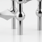 Sculptural Stainless Steel Candle Holder