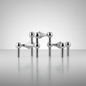 Sculptural Stainless Steel Candle Holder