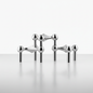 Sculptural Stainless Steel Candle Holder