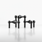 Sculptural Stainless Steel Candle Holder