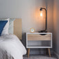 Silent Beech Wood Alarm Clock with Night Light