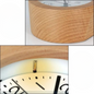 Silent Beech Wood Alarm Clock with Night Light