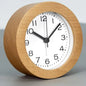 Silent Beech Wood Alarm Clock with Night Light