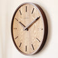 Silent Bent Wood Wall Clock, 30 cm