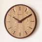 Silent Bent Wood Wall Clock, 30 cm