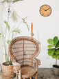 Silent Bent Wood Wall Clock, 30 cm