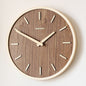 Silent Bent Wood Wall Clock, 30 cm