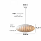 Silk Pendant Light with Crystal Crown