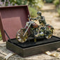 Skeleton Rider Motorcycle Garden Wind Spinner