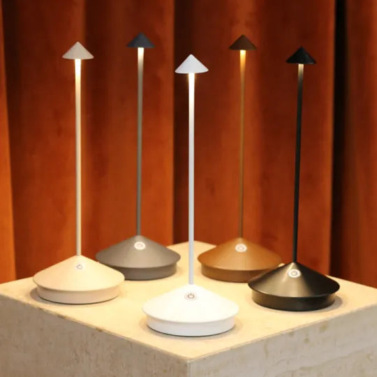 Slim Cordless LED Table Lamp in black