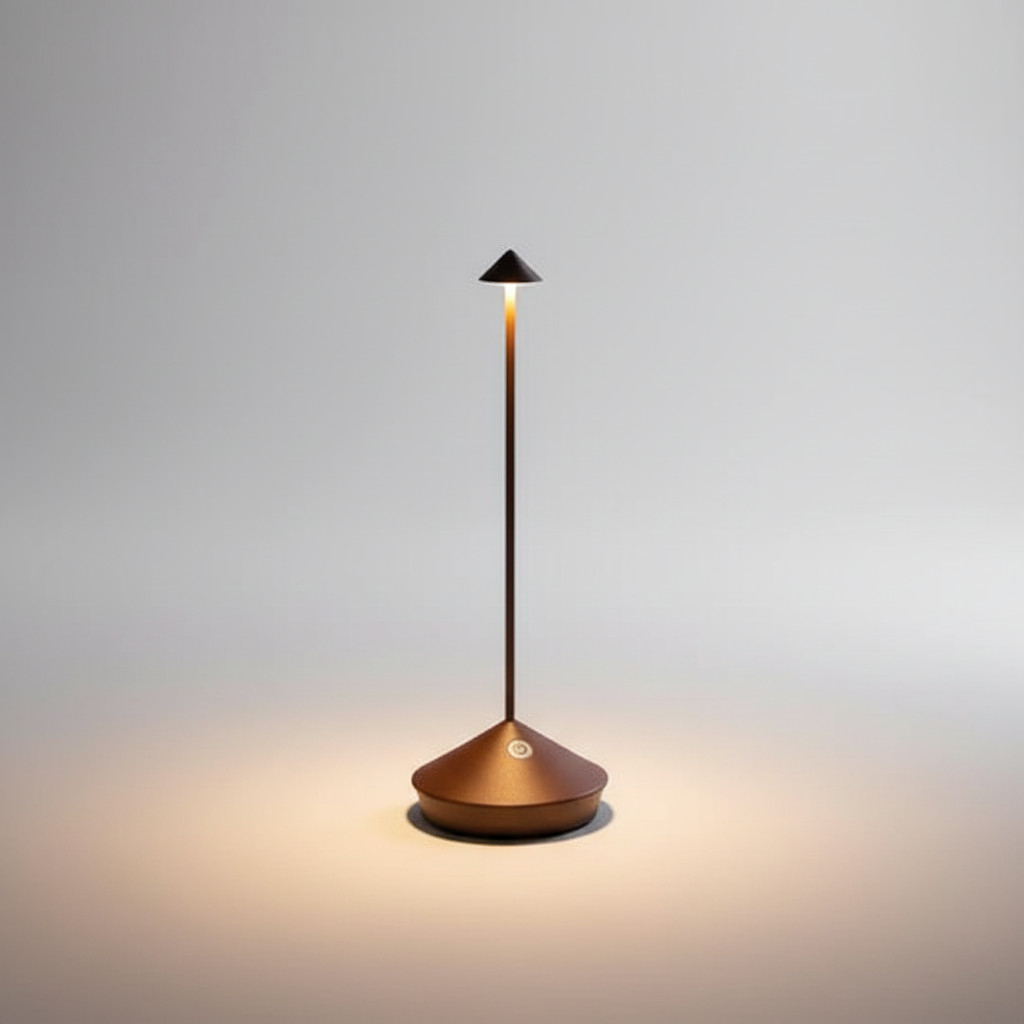 Slim Cordless LED Table Lamp in black