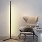 Slim LED Corner Floor Lamp with Remote Control