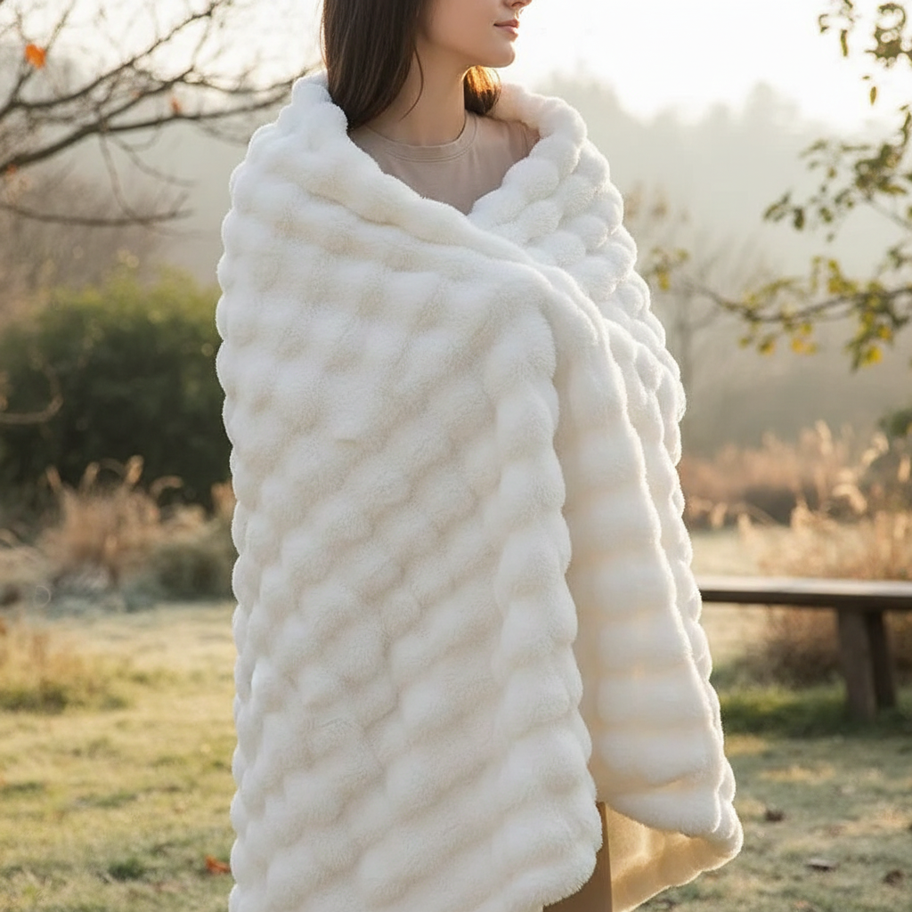 Soft Plush Throw Blanket, 5 Sizes
