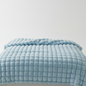 Soft Plush Throw Blanket, 5 Sizes in Light Blue
