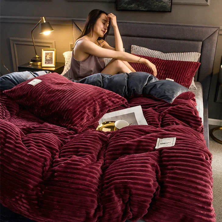 Soft Velvet Fleece Duvet Cover