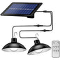 Solar LED Light Set with Remote Control, set of 2