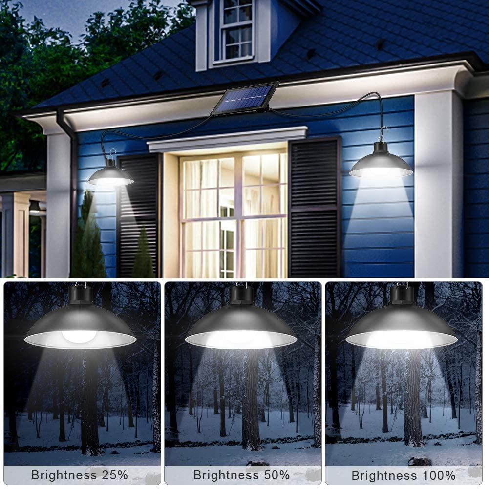 Solar LED Light Set with Remote Control, set of 2