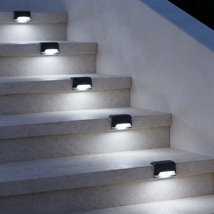 Solar LED Step Lights, set of 8
