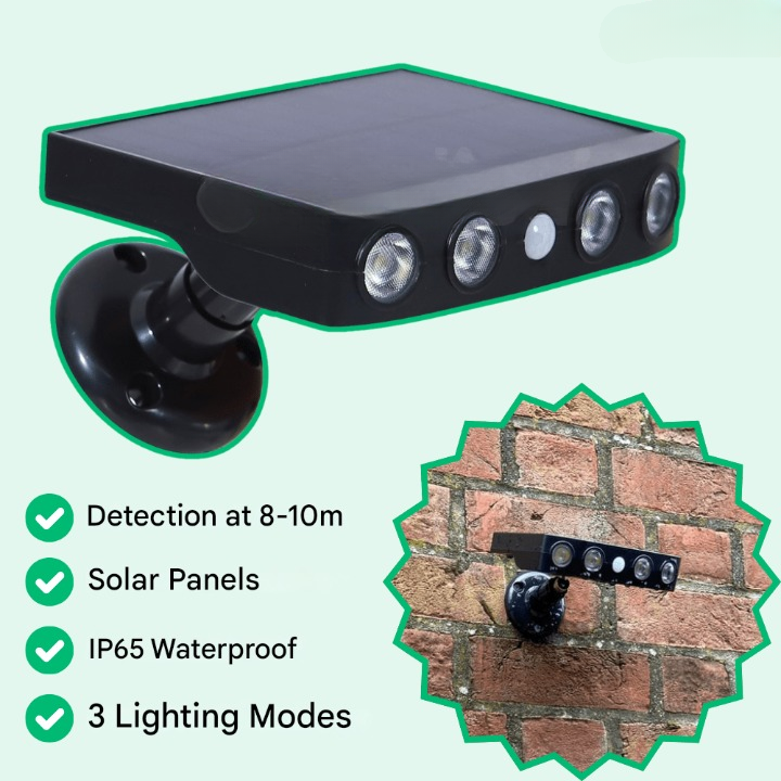 Solar Motion Sensor Outdoor Light