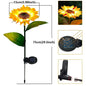 Solar Sunflower Garden Light