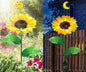 Solar Sunflower Garden Light
