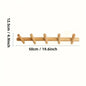 Solid Oak Wall Coat Rack – in a room setting