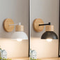 Wood and Metal Wall Lamp – detail view