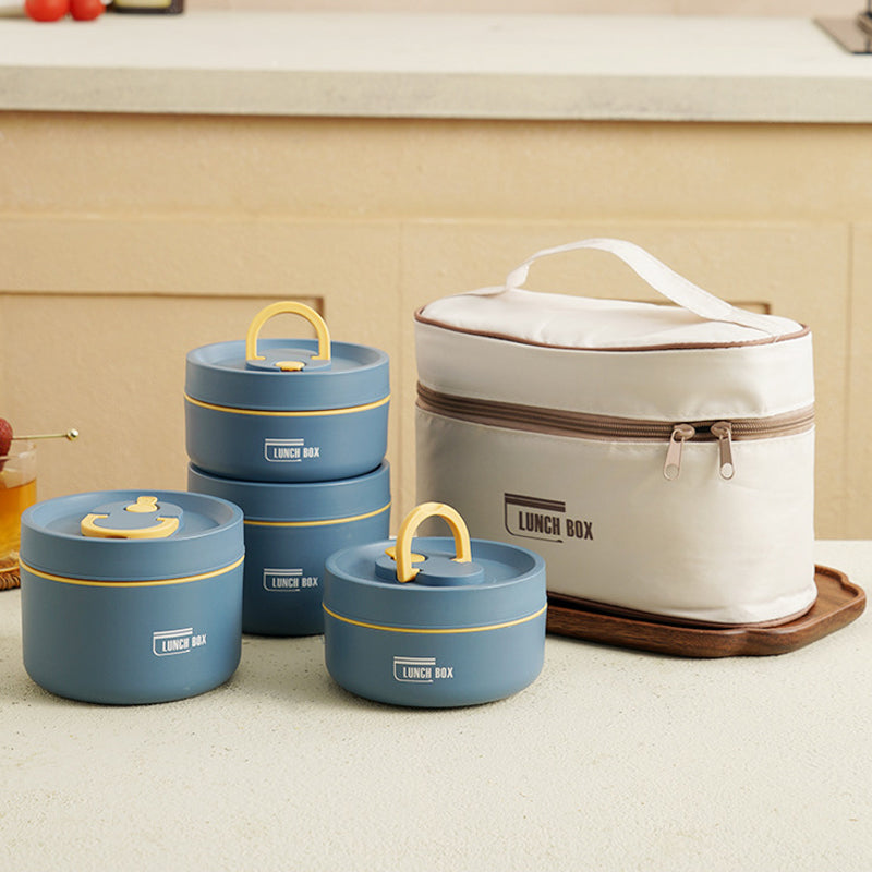 Stackable Insulated Lunch Box with Carry Bag