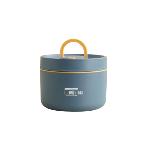 Stackable Insulated Lunch Box with Carry Bag in Blue