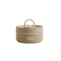 Stackable Insulated Lunch Box with Carry Bag in Brown
