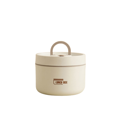 Stackable Insulated Lunch Box with Carry Bag in White