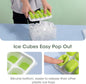Stackable Silicone Ice Cube Trays with Storage Box