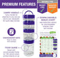 Stackable Snack Portion Containers