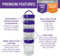 Stackable Snack Portion Containers