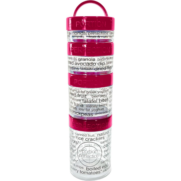 Stackable Snack Portion Containers in Pink