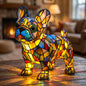 Stained Glass Dog Accent Lamp