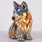 Stained Glass Dog Accent Lamp – Husky