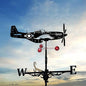 Stainless Steel Garden Weather Vane – Airplane