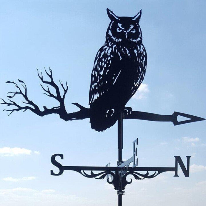Stainless Steel Garden Weather Vane – Owl