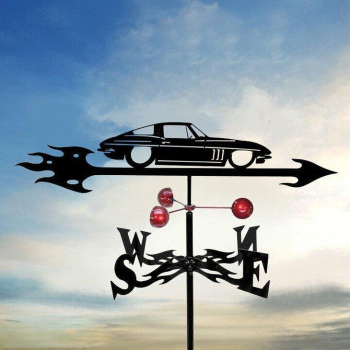Stainless Steel Garden Weather Vane – Sports car