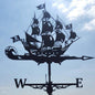 Stainless Steel Garden Weather Vane – Viking ship