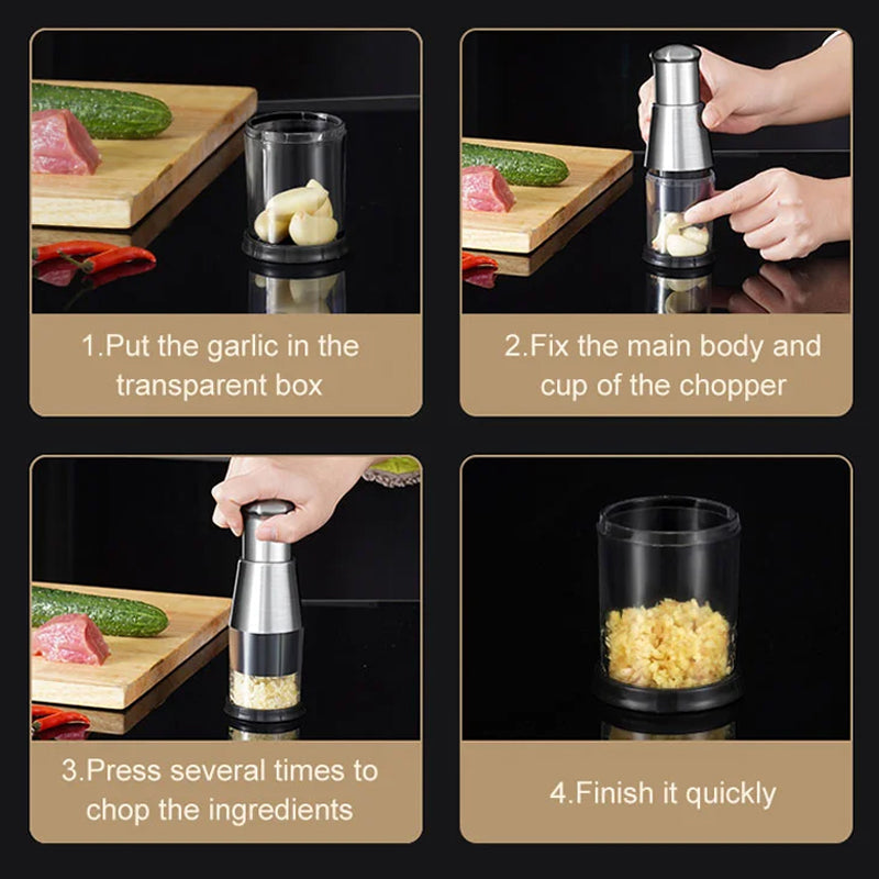 Stainless Steel Garlic Press