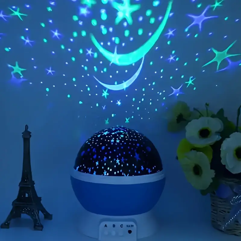 Star Projector Night Light in blue