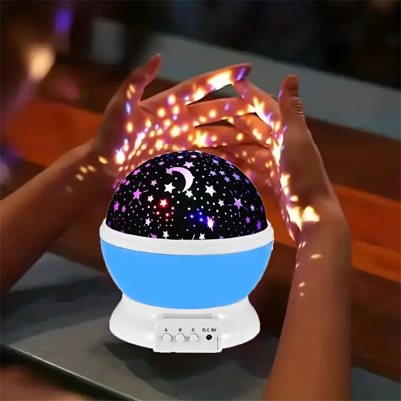 Star Projector Night Light in blue