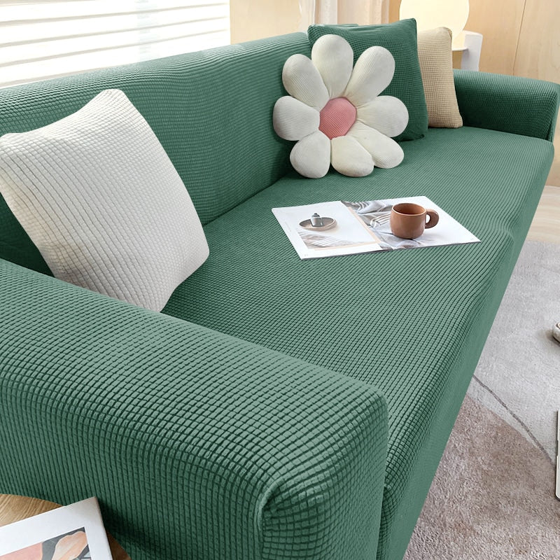 Stretch Sofa Cover with Non-Slip Strips