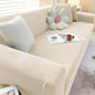 Stretch Sofa Cover with Non-Slip Strips in Beige Yellow