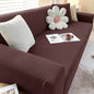 Stretch Sofa Cover with Non-Slip Strips in Dark Brown