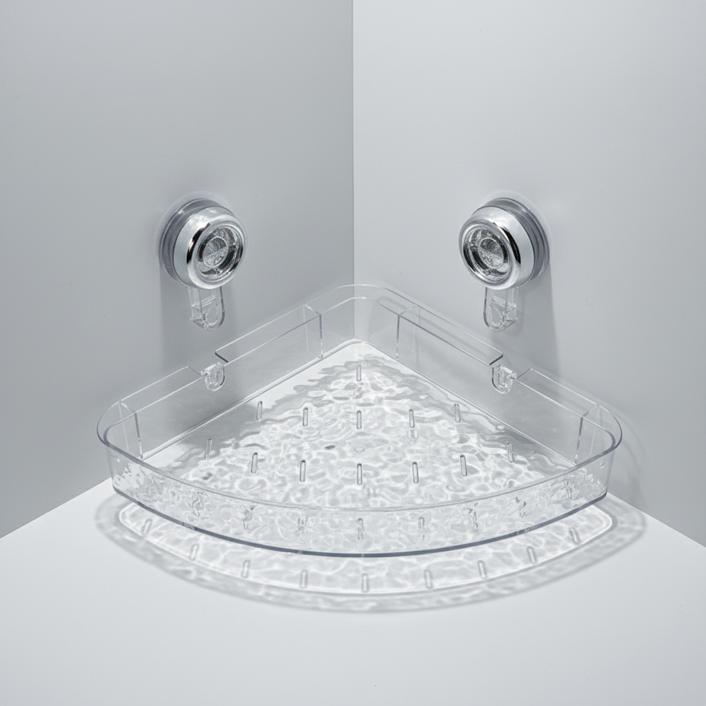 Suction Cup Wall Organiser in White